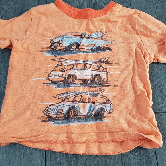 2T Transportation-Themed Orange Tee - Picture 2 of 3